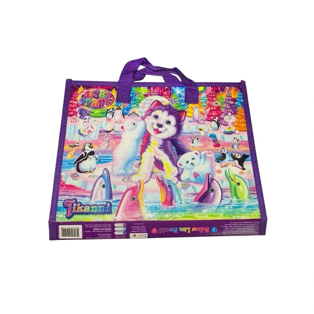 Lisa Frank Tikanni Husky Trifold Portfolio Storage Case Folder Art School SK045